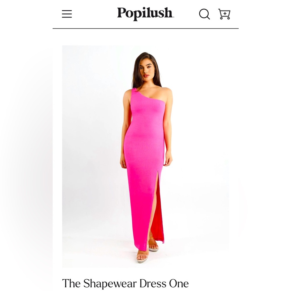 NWT Popilush Shape Wear One Shoulder Maxi Dress Size XXL (16-18)